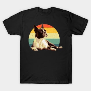 Cool Boston Terrier Art For Men Women Boston Terrier Lovers T-Shirt